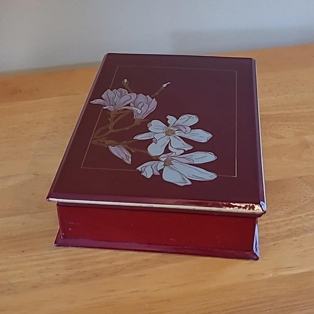 OTAGIRI Vintage 'Magnolia' Decorative Notepad Holder Box - Picture 5 of 16